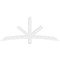 Ekena Millwork Alberta Architectural Grade PVC Gable Bracket, 72"W x 30"H x 4"D x 4"F, 10/12 Pitch GBP072X30X0404ALB00 - alternate 2